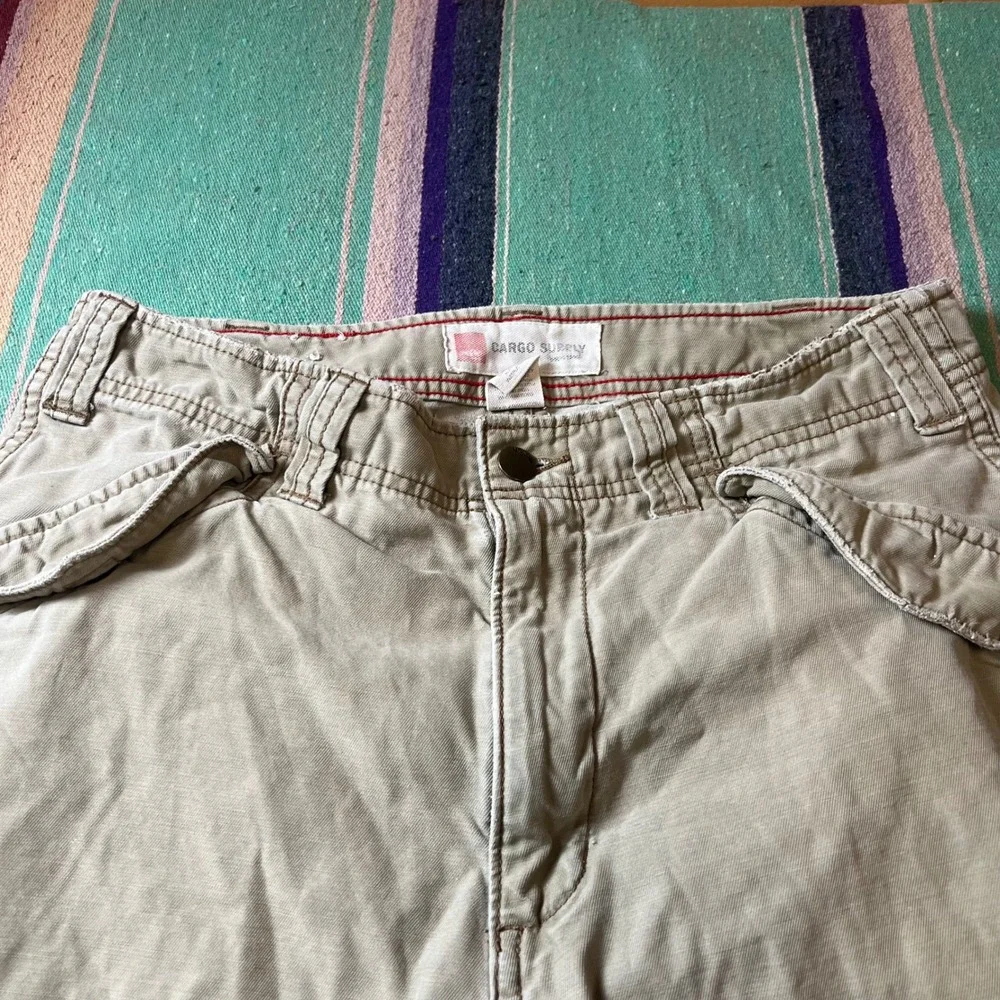 Cargo Supply Shorts Mens 32 Tan Khaki Cotton Utility Gorpcore Workwear Skater